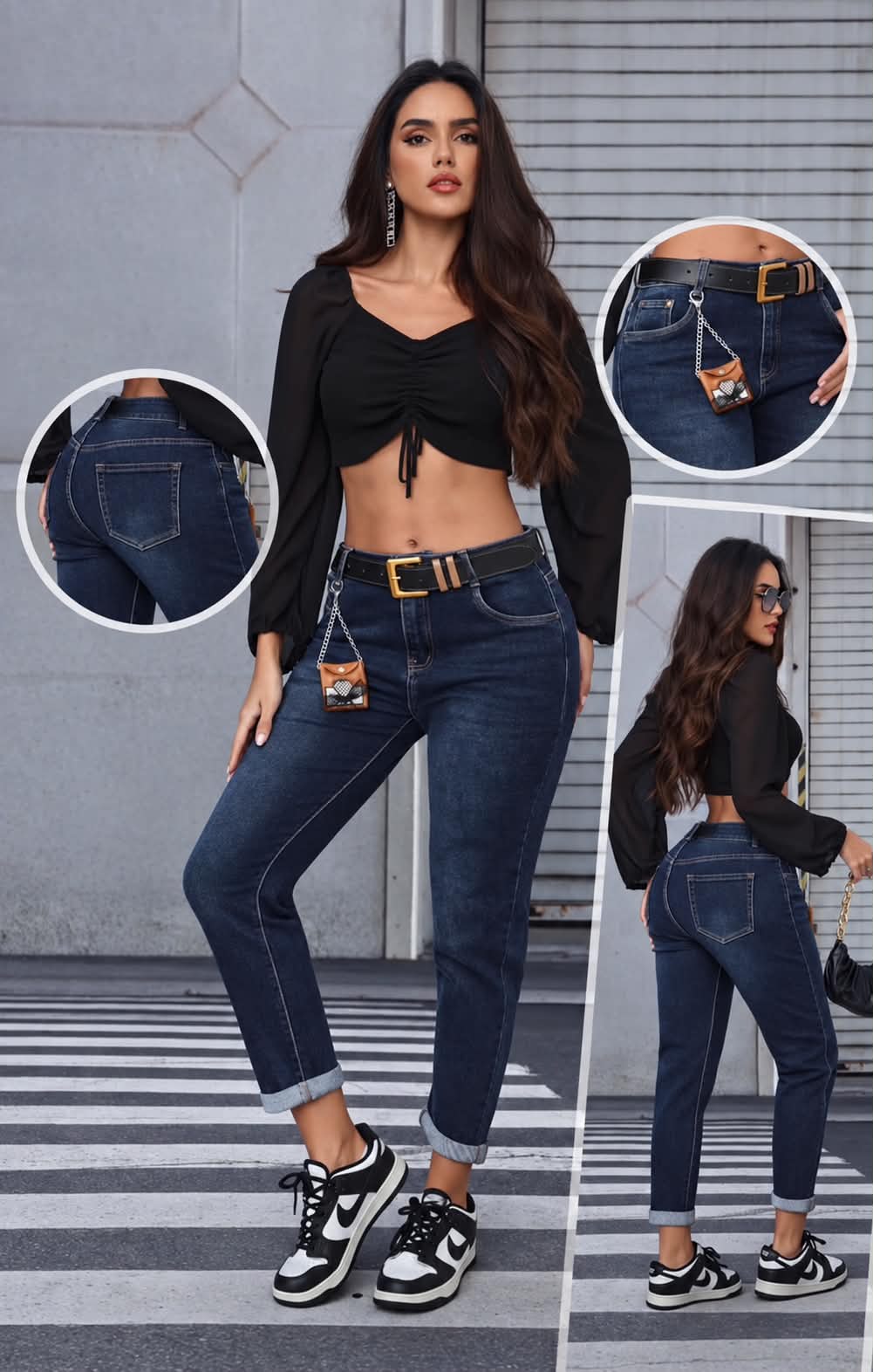 HLAČE ARDI mom fit (L-5XL)