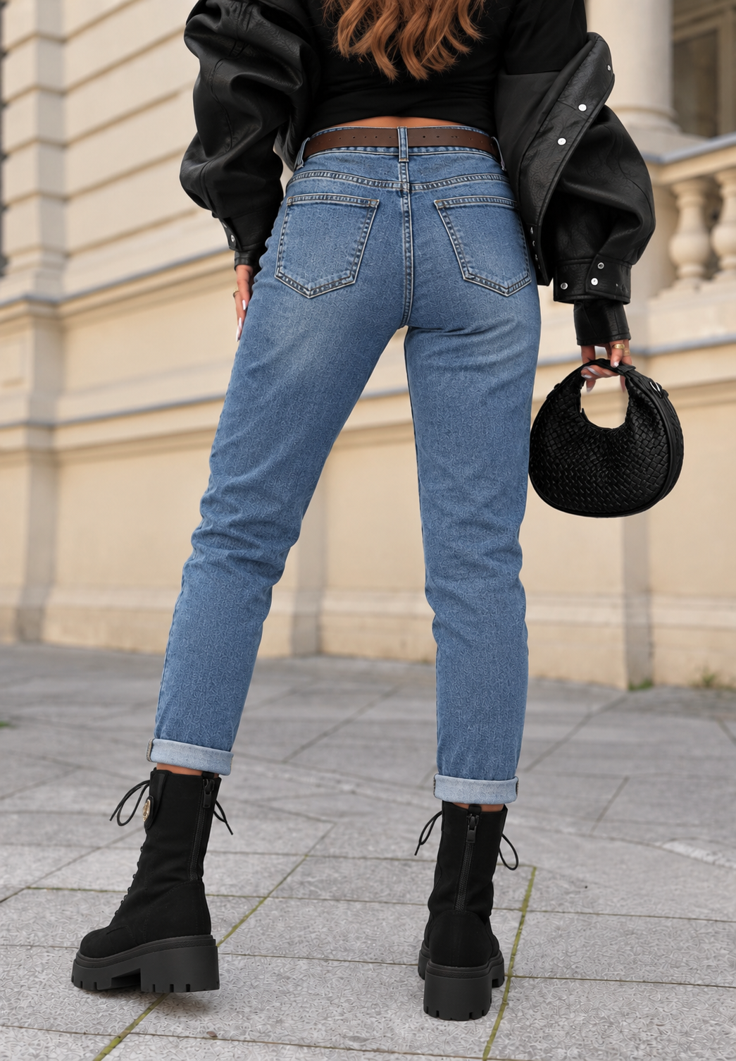 HLAČE ROMINA mom fit