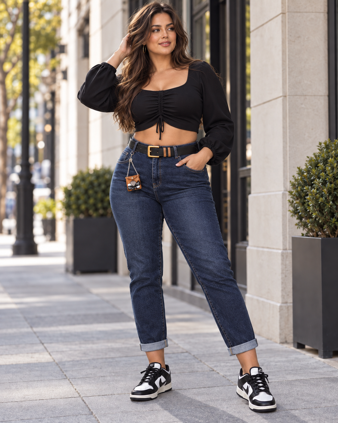 HLAČE ARDI mom fit (L-5XL)