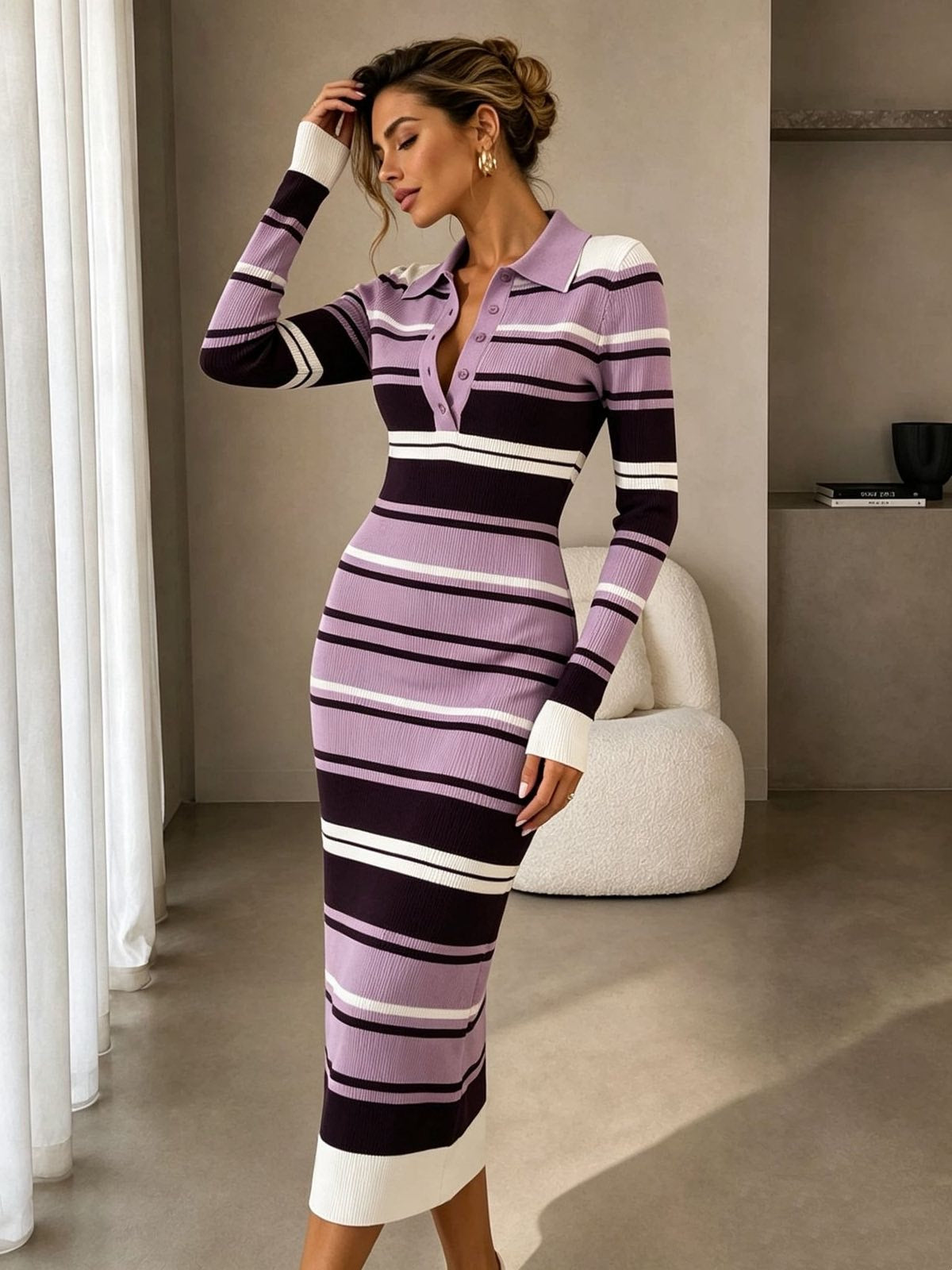 OBLEKA DONNA vijola
