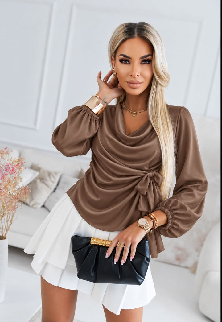 BLUZA BURTY rjava
