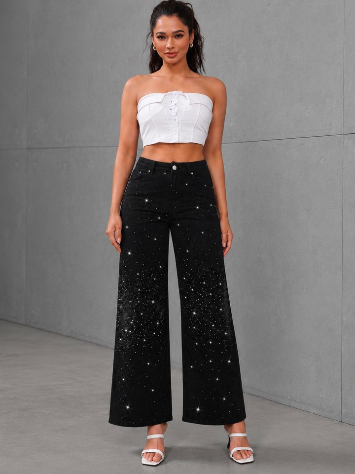 HLAČE AURORA wide leg
