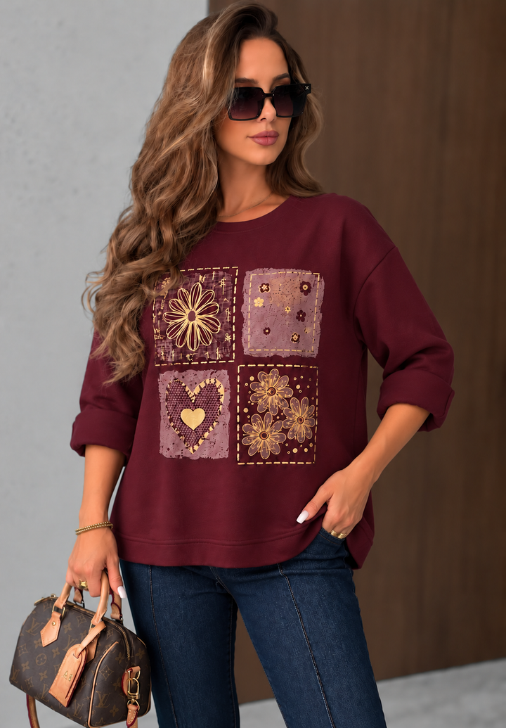 PULOVER ALKA bordo