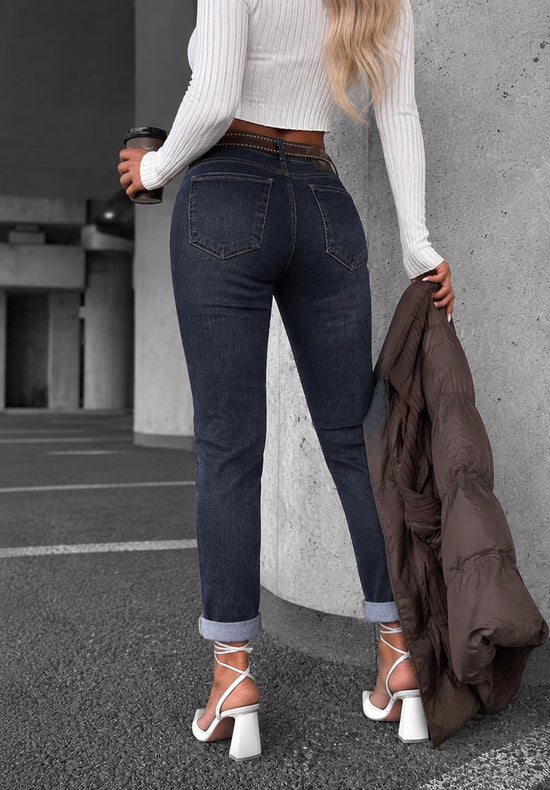 HLAČE LUCIA mom fit (L-5XL)