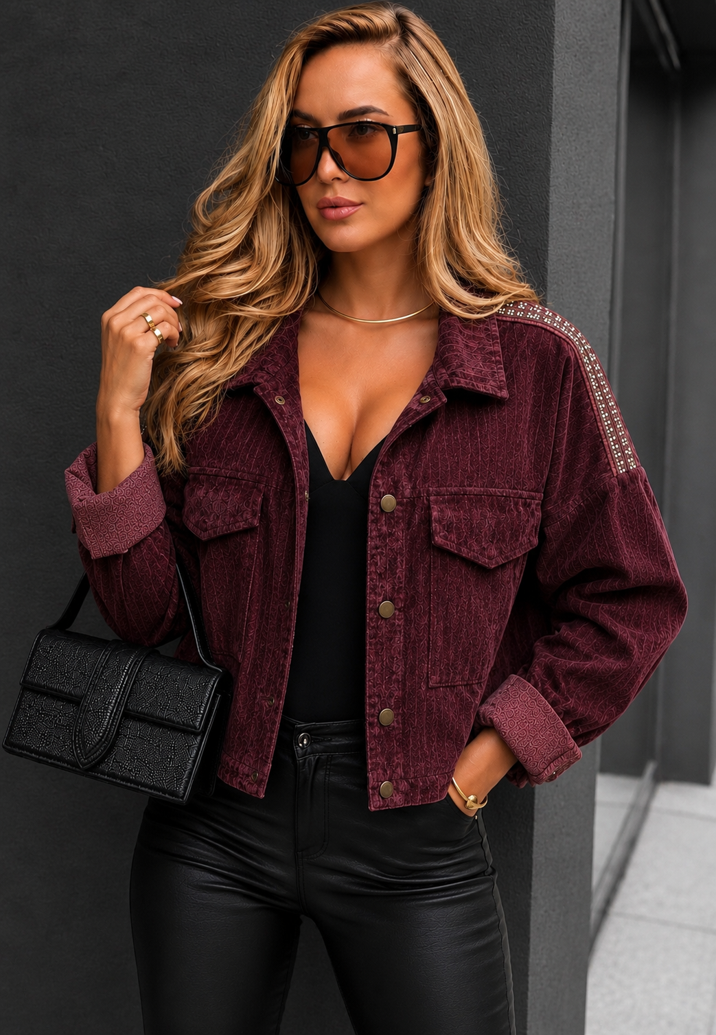 JAKNA BRIAR bordo