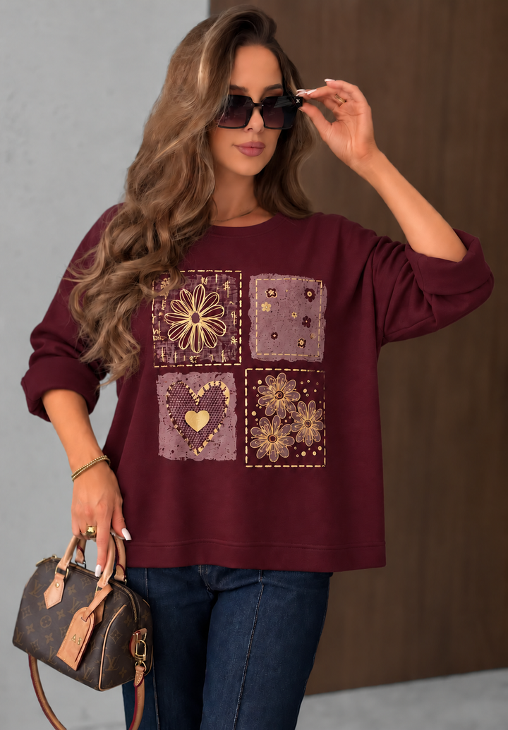 PULOVER ALKA bordo