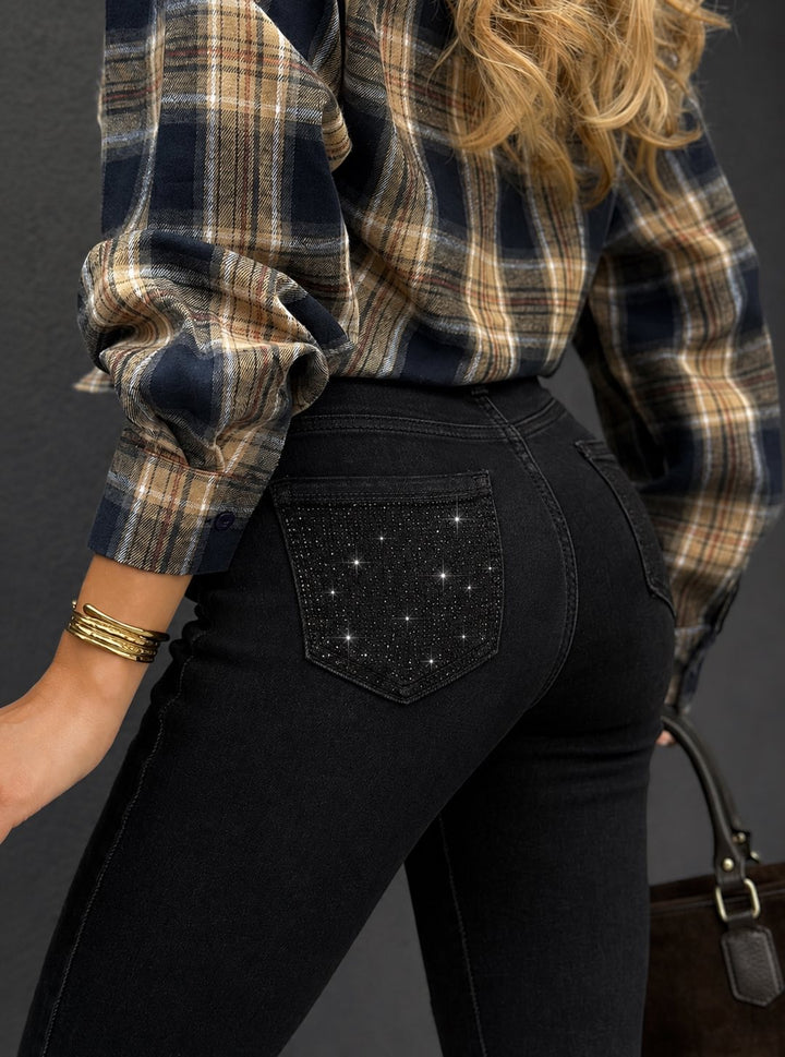 HLAČE ILKY skinny high waist