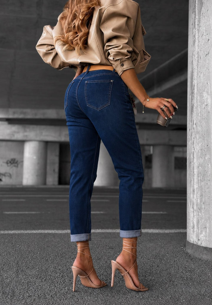 HLAČE MARY mom fit (M-3XL)